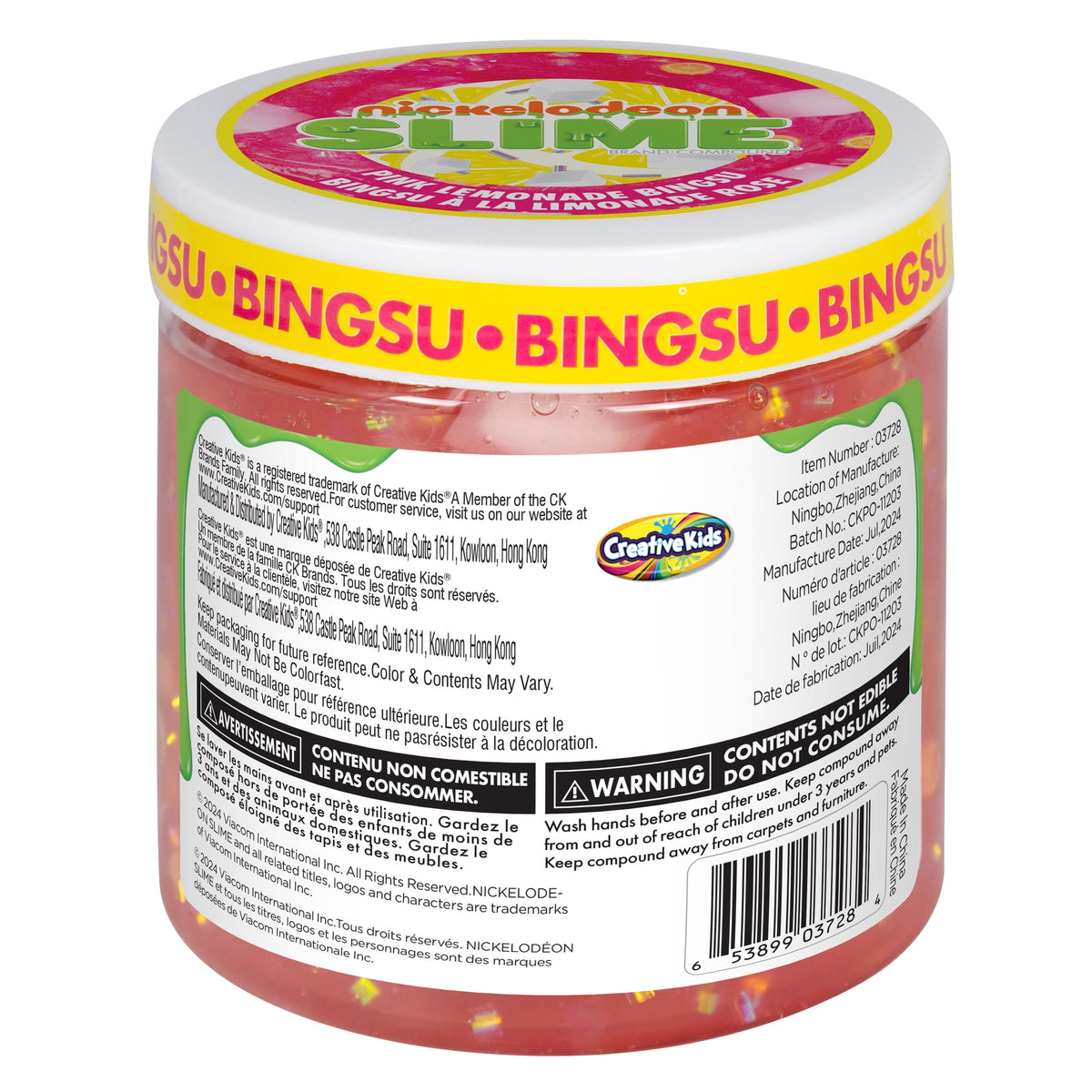 Pink Lemonade Scented Slime