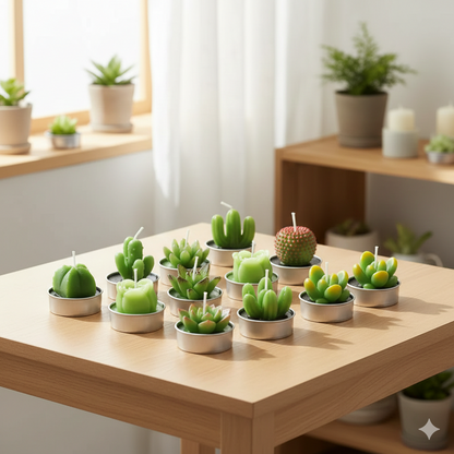 Mini Cactus Candle