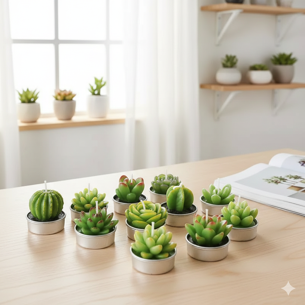 Mini Cactus Candle