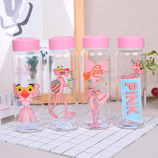 Pink Panther Glass Bottle