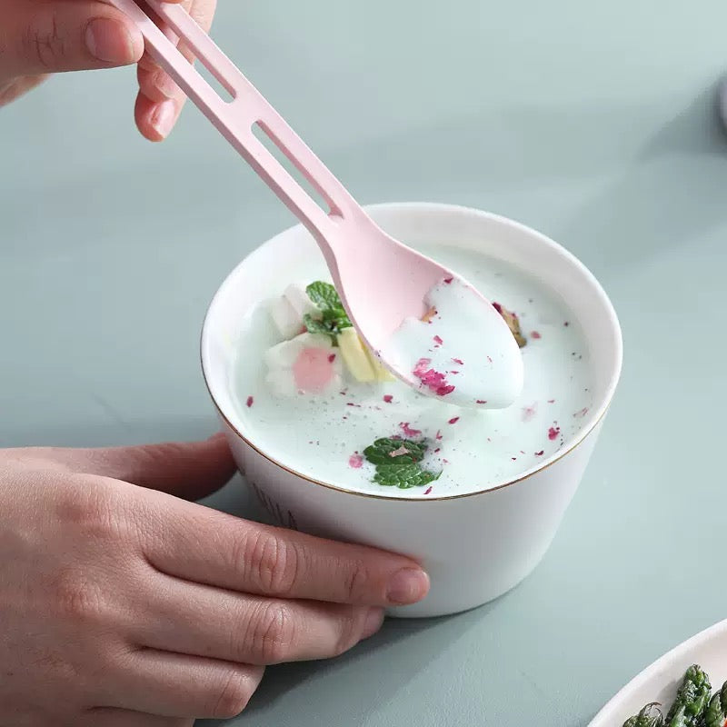 Plastic Spoon Fork Knife Set