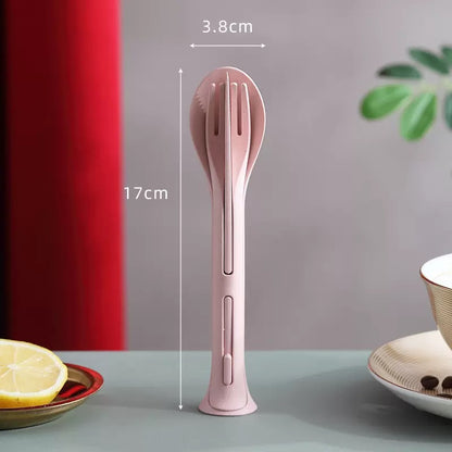 Plastic Spoon Fork Knife Set