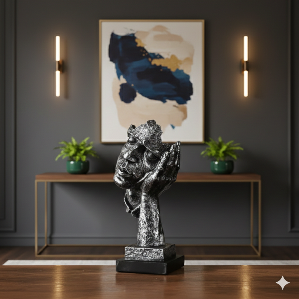 Silver Finish Statue