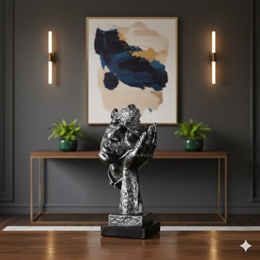 Silver Finish Statue