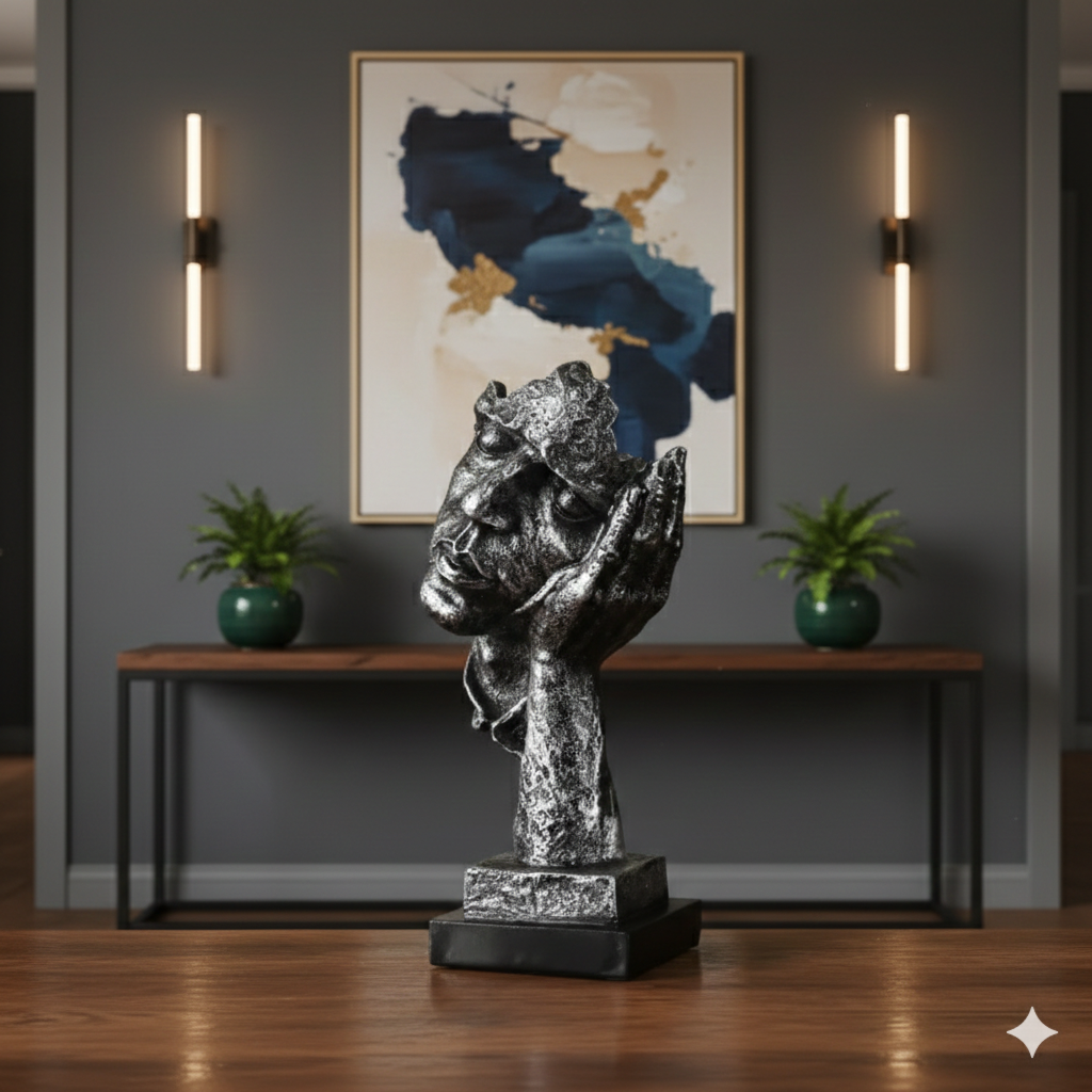 Silver Finish Statue