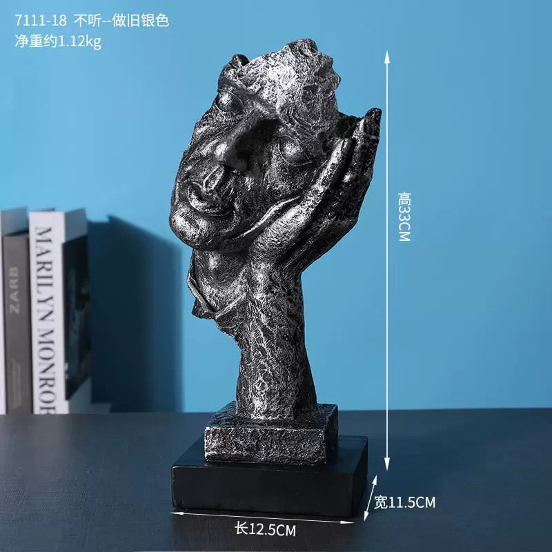 Silver Finish Statue