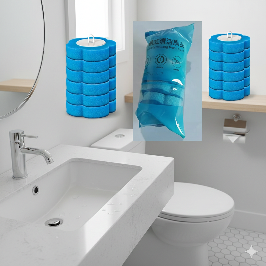 Throwable Cleaning Brush Head