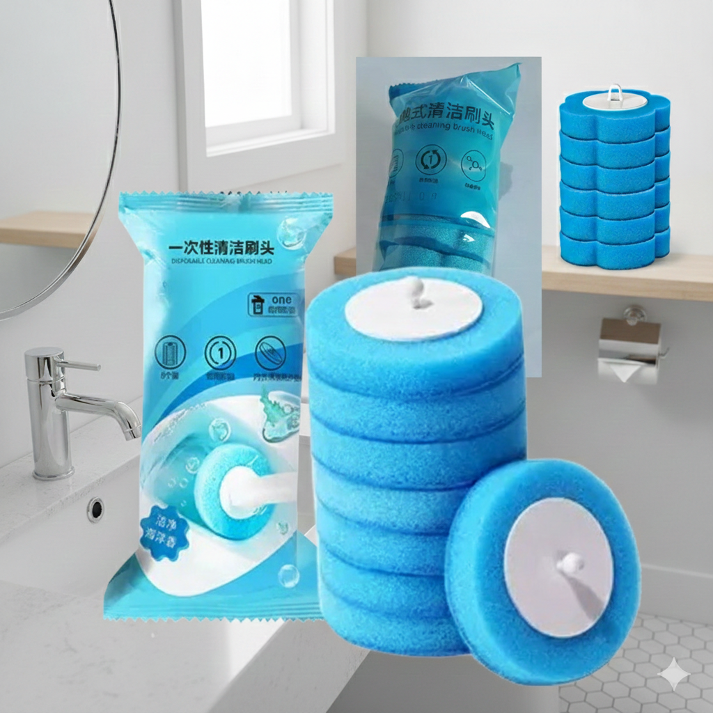 Throwable Cleaning Brush Head