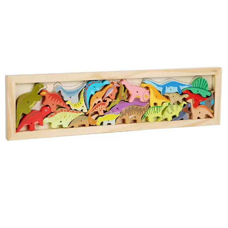 Wooden Dinosaur Stacking Toy