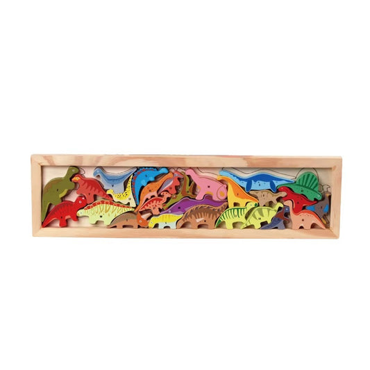 Wooden Dinosaur Stacking Toy