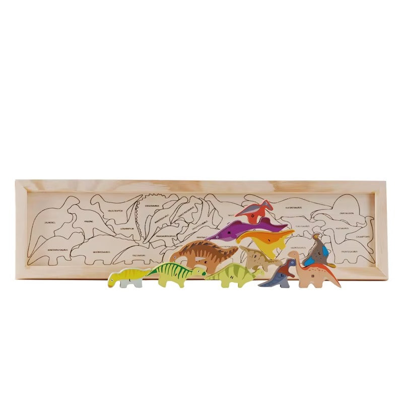 Wooden Dinosaur Stacking Toy
