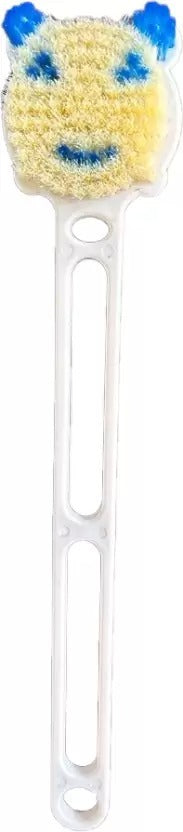 1231- Mickey shape Bath Body Brush with Soft Bristles Long Handle Exfoliation