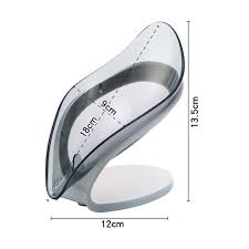 1233- Soap Holder for Bathroom Leaf Shape Soap Holder for Bathroom Leaf Shape Self Draining for Bathroom Kitchen Wall Mounted Plastic Soap Dish Tray Bathroom Accessories