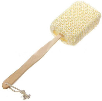 1258- Bath Body Brush Spa Shower Back Sponge Scrubber Long Handle