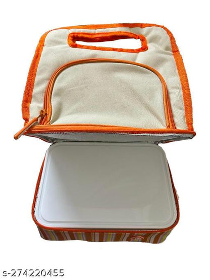 1282- Thermal Lunch bag 2 compartment Thermal Lunch bag with 1 compartment box Waterproof Lunch Bag